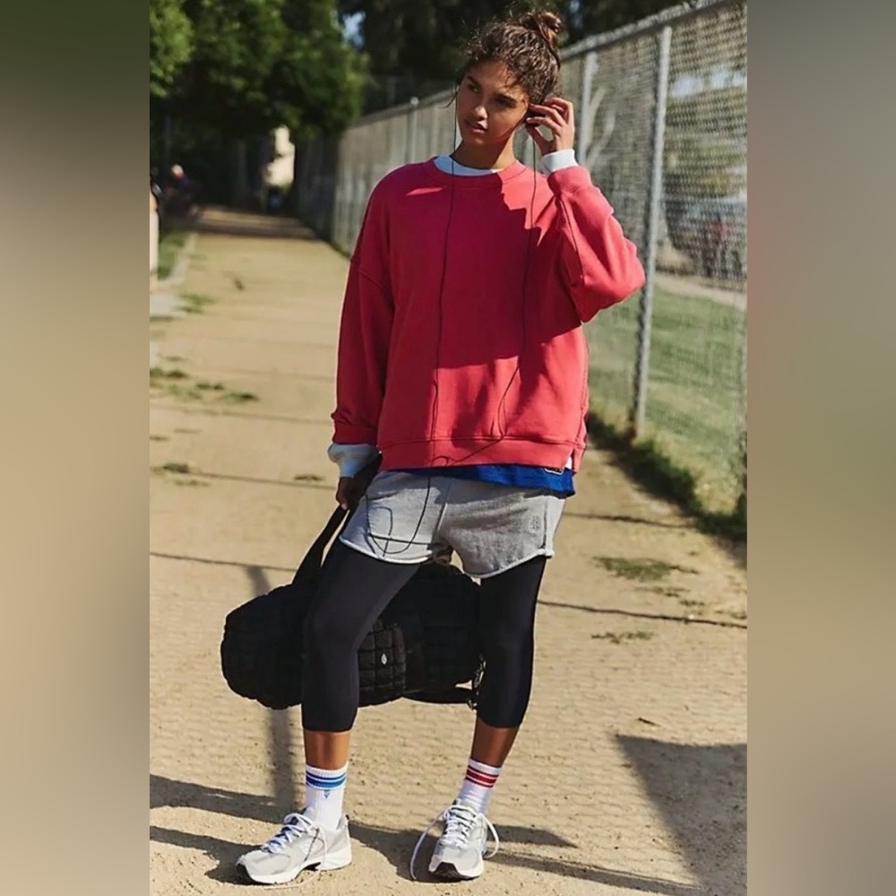 NWT Free People Movement All Star Pullover and Sweatpant Set in Winterberry - Picture 2 of 15